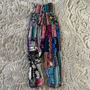 kathmandu imports patch work pants